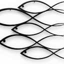 DEKADRON Metal Wall Decor, Fish Family,Home Decoration,Wall Sign, Metal Wall Art, Interior Decoration, Indoor Outdoor Hangings (24" W x 16" H / 60x40cm)