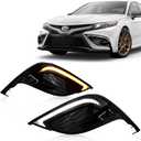 Switchback White/Amber LED Front fog light Daytime Running Lamp Amber Sequential Turn Signal light Feature 