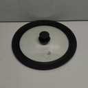 Anaeat Silicone Universal Lid for Pots, Pans and Skillets - Tempered Glass Covered with Heat Resistant Silicone Rim Fits 10", 11" and 12" Diameter Cookware -Easy to Use Replacement Frying Pan Cover