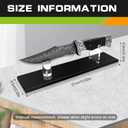 Acrylic Pocket Knife Display Stand for Securing Single Knife Rack, Clear Collector Knife Display Box for Home Decor Kitchen