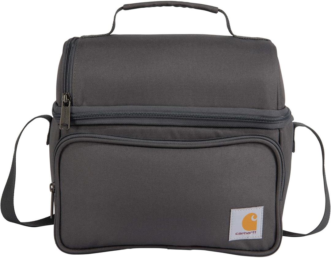 Carhartt Camping Cooler, Worksite Lunchbox, Soft Shell Lunch Bag for Construction Sites, Work and Everyday Use, Gray (One Size (Pack of 1))