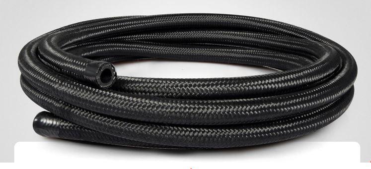 EVIL ENERGY 12AN Fuel Line Kit,AN12 Braided Nylon Fuel Hose CPE 10FT Black