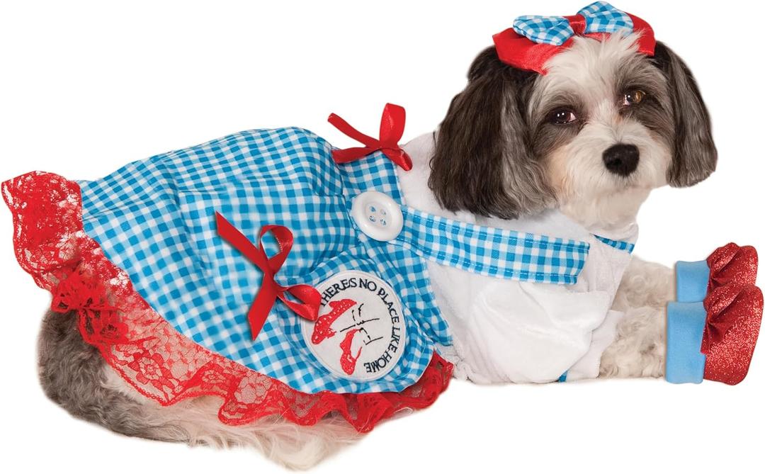 The Wizard of Oz: Dorothy Pet Costume for for Dogs or Cats by Rubies, XL
