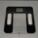 Taylor Digital Glass Body Composition Scale, Bathroom Scale for Body Weight, Measures Body Fat, Body Water, Muscle Mass and BMI, 10-User Recognition, FSA HSA Eligible, 400 lb Capacity, White and Black