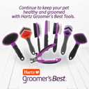 Hartz Groomer's Best Fur Fetcher De-Shedder Dog Brush,Black