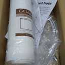 GO&SO White Textured Drum lampshade Medium Lamp Shade 13" Top x 13" Bottom x 10" High (Spider) Modern Linen Lamp Shades for Table Lamp Bedside Lamp Natural Linen Replacement Assembly is Required