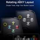 EasySMX M20 Mobile Game Controller For Android, IPhone 15/16/17 & IPad Mini 6/7, Dual ABXY Switch, Hall Anti-Drift Joysticks, Dual Triggers, 1000Hz Polling Rate, Plug And Play, Black.
