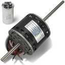 D1092 RV AC Fan Motor for Coleman Mach Air Conditioner Motor Rep 1468-3068 1468-3069 7184-0156 Y6L457D01L 7184-0432 7855MVA-A11U 1468A306 1468A3069 1/3HP 250W 115V 1675 RPM AC Fan Motor w/Capacitor