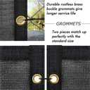UPGRADE Privacy Screen 4' x 25' Fence Commercial Shade Cover with Brass Grommets Heavy Duty Perfect for Outdoor Back Yard, Black, Customizable