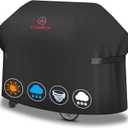 Comnova Grill Cover 72 Inch - 600D BBQ Cover for Outdoor Grill Heavy Duty and Waterproof, Large Barbecue Gas Grill Covers for Weber, Char-Broil, Nexgrill, Monument, Dyna-glo, Brinkmann and More (Black)