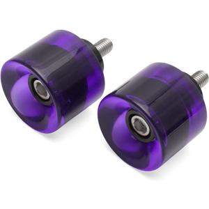 Motorcycle Decorative Wheel M12 Screw Crash Protector Rotatable End Sliders Fit for Harley 1997-2026 Touring Street Glide Road Glide Road King Electra Glide 2018-2026 Softail Street Bob (Purple)