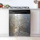 Dishwasher Magnet Sticker Cover Panel Decal Refrigerator Magnetic Sticker Decorative for Kitchen Decoration,Fridge Door Cover,Home Appliances Decor Stickers 23"x26"