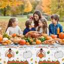 2 x Happy Thanksgiving Coloring Tablecloth for Kids-Giant Thanksgiving Paper Activity Table Cover, Jumbo Fall Turkey Coloring Games Poster Crafts for Thanksgivings Table Decor Party Favors,54 x 108 Inch (Thanksgivng 1 Pcs)