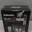 Mueller Multistick 5-in-1 Immersion Blender Handheld,12 Speed Hand Mixer-Turbo Boost,Heaviest Duty Copper Motor,Titanium reinforced Blades Hand Blender,Milk Frother Wand,Whisk,Beaker,Chopper,Grey