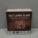 SALKING 2-in-1 Himalayan Salt Lamp Diffuser, Cool Mist Humidifier, Aromatherapy & Himalayan Salt Therapy, 100% Pure Himalayan Salt, Ultrasonic Essential Oil Diffuser with Ambient Glow, 150ml (Dark)