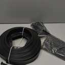 Garden Edging 40ft Landscape Edging with 40 Spikes for Lawn 2 Inch Tall(Black, 40FT)