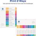 Avery JanDec Dividers for 3 Ring Binders, 12 Per Set, Customizable Table of Contents, Multicolor, Organizing Reports & Projects (6 Sets of 11830)