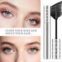 2pcs Mascara for Older Women 60 Plus, Mascaras Volume and Length for Mature Women with Thinning Lashes, Non Clumping Waterproof Long Wear (Black)