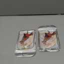 2 x Christmas Tree Decorations, Acrylic Animal Christmas Ornaments, Home Decoration, Party Decoration, Small Animals on The Moon (Moon Fox)