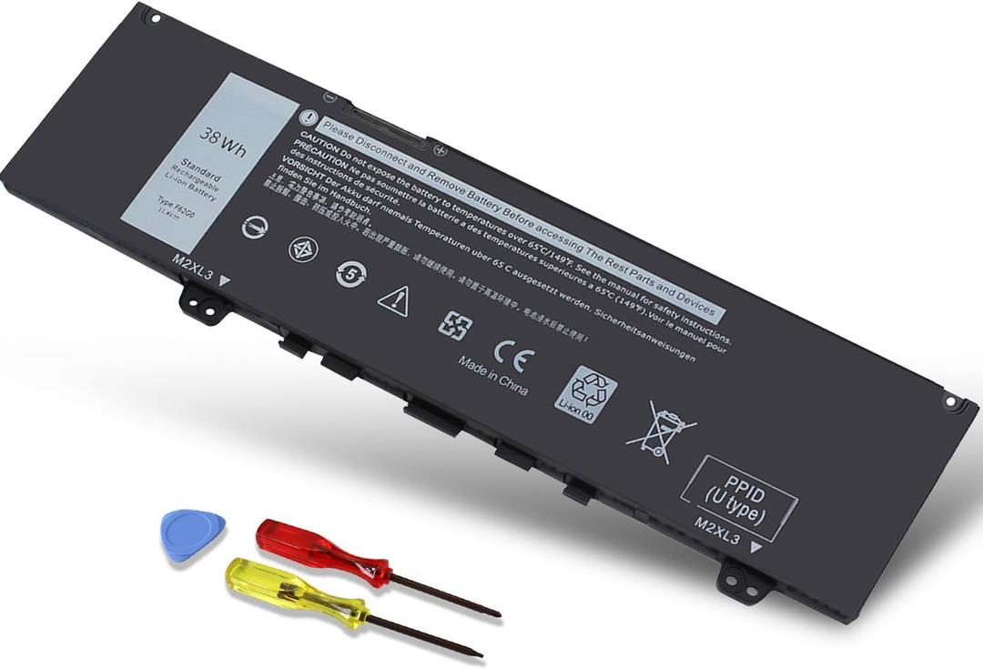 38Wh F62G0 Battery for Dell Inspiron 13 7000 7373 7386 7370 39DY5 2 in 1 7380 5370 P83G P83G001 P91G P87G P91G001 P83G002 P87G001 Vostro 5370 F62GO RPJC3 39DY5 039DY5 0RPJC3 0F62G0 CHA01 11.4V 3-Cell