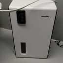 NineSky Dehumidifier for Home, 95 OZ Water Tank, (1000 sq.ft) Dehumidifiers for Bathroom Bedroom Basement with Auto Shut Off,7 Colors LED Light(White)