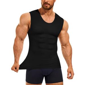 Eleady Compression Shirt Men Sleeveless - Gym Tank Tops Men's Slimming Compression Tank Body Shaper XL
