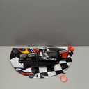 Race Car 1 Balloons, 40 Inch Racetrack Number 1 Balloon, Large Foil Mylar Racetrack Black 1 Balloon for 1st First Birthday Race Car Themed Party Decoration