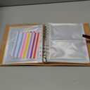 Photo Album 4x6 200 Photos, Genuine Leather Photo Albums with Writing Space with 30 Writing Paper, Travel Family Wedding Kids Graduation Ultrasound Baby Picture Album Scrapbook Photo Album (Simple)