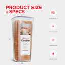 Tafura Bread Container - BPA Free Plastic Bread Box - Container/Holder for Homemade Loaves and Baked Goods with White Airtight Lid
