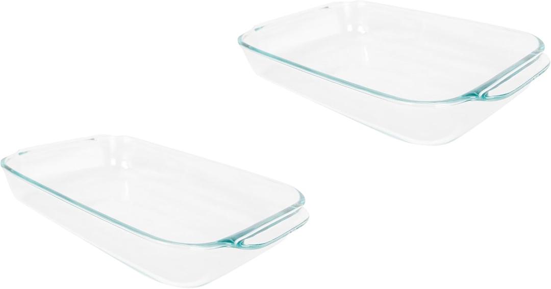 Pyrex 232 2qt Glass Baking Dish (2-Pack) - Made in USA