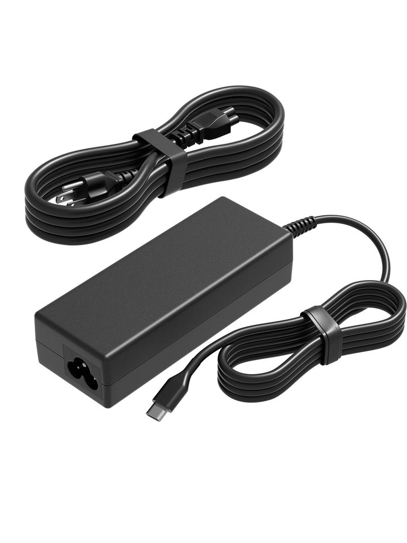 100W USB-C Universal Laptop Charger Compatible with Lenovo Dell HP Acer Asus MacBook LG MSI Google Acemagic Nimo Samsung-Chromebook ROG Ally Legion Go More USB-C Port Devices