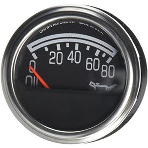 Crown Automotive J5750279 Oil Pressure Gauge, Black Silver