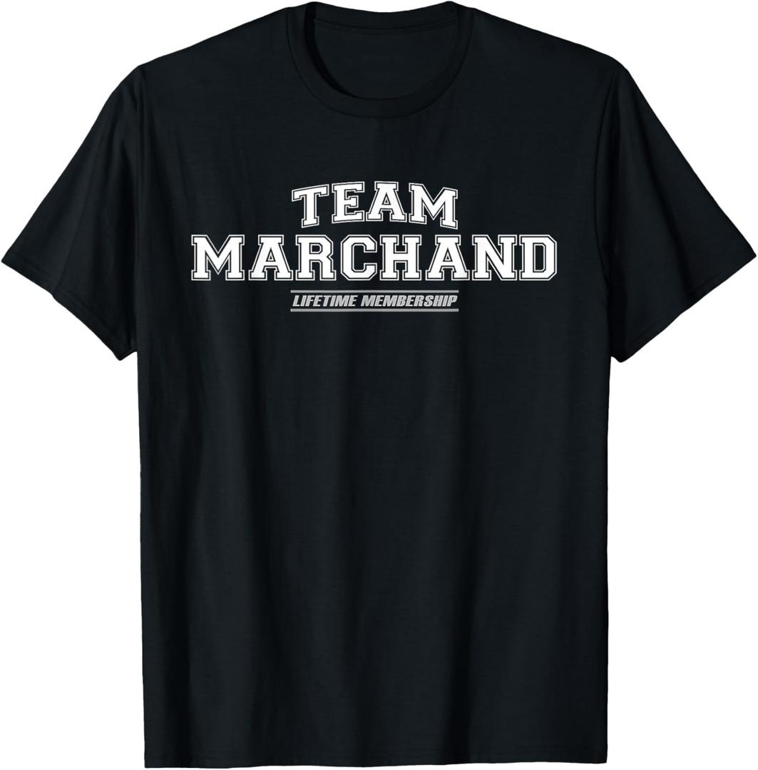 Team Marchand | Proud Family Surname, Last Name T-Shirt, Size: L