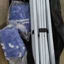 Heavy Duty Pop Up Canopy, Carport Canopy with UV Protection, Waterproof Fabric, Adjustable Heights, and Easy Assembly  Ideal for Outdoor Events, Camping, and Carports (10 x 20) (Blue)