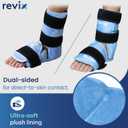 REVIX Ankle Ice Pack Wrap for Foot Pain Relief and Feet Injuries, Reusable Gel Ice Cold Packs for Achilles Tendonitis, Plantar Fasciitis, Sprained Ankles and Heels