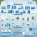 160Pcs Winter Bulletin Board Decorations Set, Bookshelf Penguin Paper Cutouts Chill Out with a Book Bulletin Board Border Trim Reading Theme Winter Classroom Chalkboard Supplies Wall Door Decor