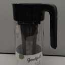 Goodful Cold Brew Iced Coffee Maker, Durable, Shatterproof Tritan Pitcher, LeakProof Lid, Large Capacity with Deluxe Stainless Steel Filter, 2.25Quart, Black