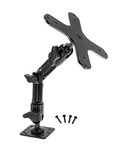 ARKON Mounts Heavy Duty Multi Angle Drill Base Mounting Pedestal for VESA 75/VESA 100 Compatible Devices