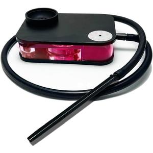Hookah Box  Portable Hookah Set for Travel, Complete Shisha Kit with LED Lights & Bag, Perfect for Any AdventureBlack