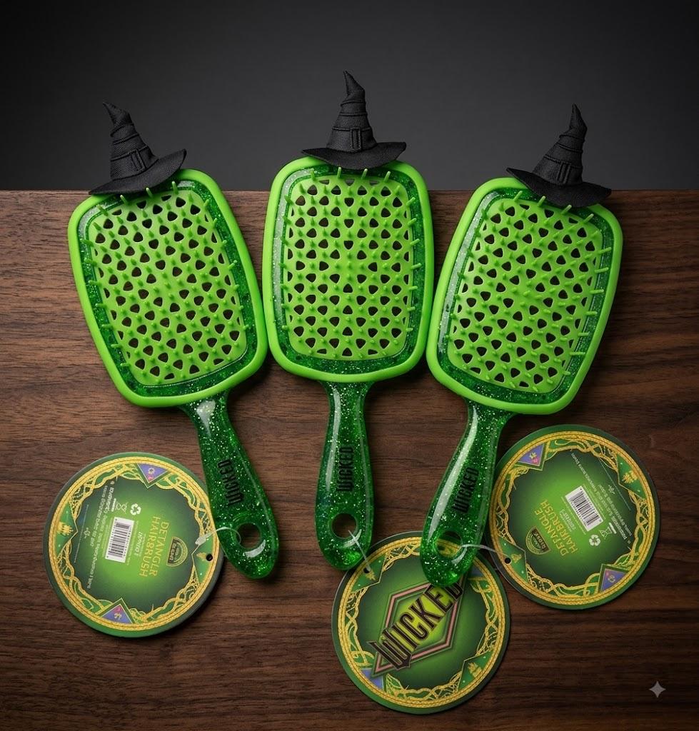 3 x WICKED Travel Hair Brushes Pack of 3