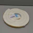 1"1" EVA Foam Strip with Adhesive Weather Stripping Tape Larger Foam Weather Stripping Strip for Large Gap Insulation (1"1", 6.5FT, White)