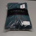 Women's Velvet V Neck Puff Sleeve Dress for Wedding Guest Cocktail Elegant Bodycon Party Midi Dress (Green, XL)