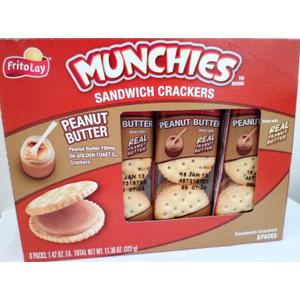 Munchies Sandwich Crackers Peanut Butter 11.36 Oz (Pack of 6)
