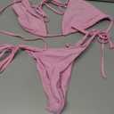 Women Two Piece Swimsuit, Pink, Size S