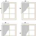 Fall Swag Valance, Autumn Pumpkin Rod Pocket Window Treatment Thanksgiving Leaves Scalloped Swag Kitchen Curtains for Living Room Bathroom Window, 1 Pair, 28" W x 36" L