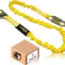 KwikSafety - Charlotte, NC - Rattler [2 Pack] Internal Shock Absorber Single Leg 6ft Safety Lanyard OSHA ANSI Fall Arrest Protection Equipment Snap Hooks Construction Arborist Roofing