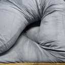 MOON PARK Pregnancy Pillows for Sleeping - 57 Inch U Shaped Full Body Maternity Pillow with Removable Cover - Support for Back, Legs, Belly, Hips - Pregnancy Pillow for Women - Grey