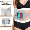 Castor Oil Pack Wrap, 8 Pcs Organic Cotton Castor Oil Pack Kit for Liver Detox, Stomach, Belly, Neck, Breast, Knee - Reusable Pads Kit for Hot/Cold Compress with Adjustable Elastic Strap (Gray)