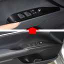 Kolya for 2018-2022 2023 2024 2025 Toyota Camry Accessories Door Window Switch Panel Cover Window Control Button Trim (Glossy Black)