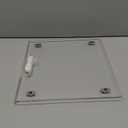 Acrylic Appliance Slider with Rubber Wheels, Sliding Tray for Heavy Kitchen Appliances, Coffee Maker Slider Tray for Counter, Countertop Moving Tray Accessories for Kitchen - 13" x 14" (Clear)